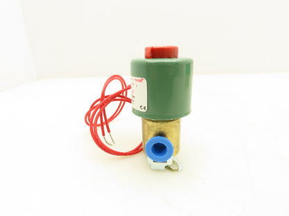 Asco 8314C24 Red Hat Solenoid Valve 120V 11W 75PSI 3 Way 1/4"NPT