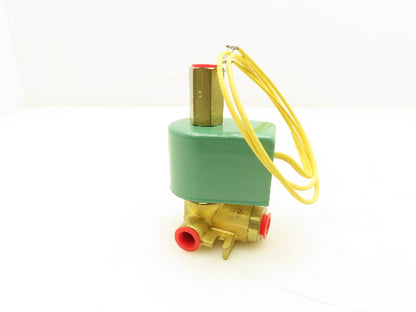 Asco HC8317A35 Red Hat Solenoid Valve 125DC 17.4W 2 Way 5 -75PSI 1/4"NPT