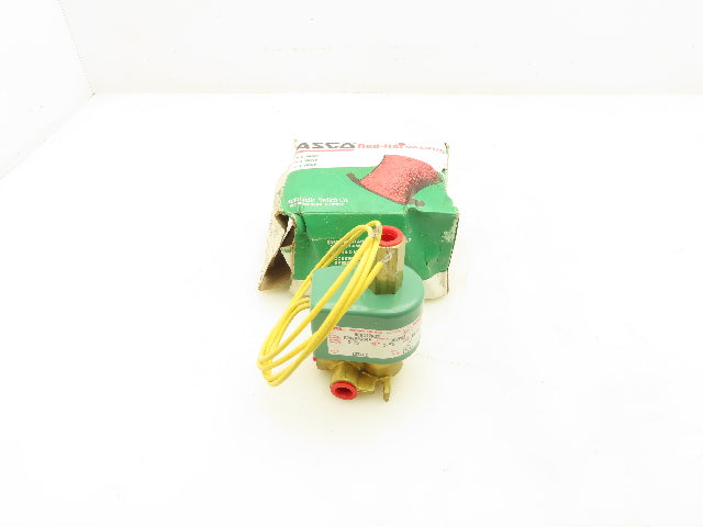Asco HC8317A35 Red Hat Solenoid Valve 125DC 17.4W 2 Way 5 -75PSI 1/4"NPT