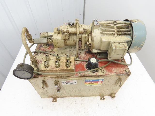 Nachi S-5484 Hydraulic Power Unit 1.5kW 1700 RPM 220V 3PH Star KNC-32 Lathe