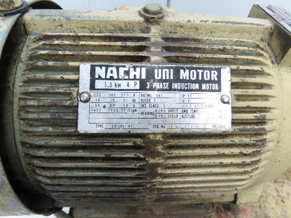 Nachi S-5484 Hydraulic Power Unit 1.5kW 1700 RPM 220V 3PH Star KNC-32 Lathe