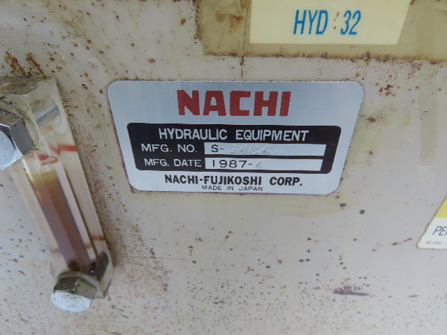 Nachi S-5484 Hydraulic Power Unit 1.5kW 1700 RPM 220V 3PH Star KNC-32 Lathe