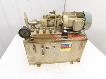 Nachi S-5484 Hydraulic Power Unit 1.5kW 1700 RPM 220V 3PH Star KNC-32 Lathe
