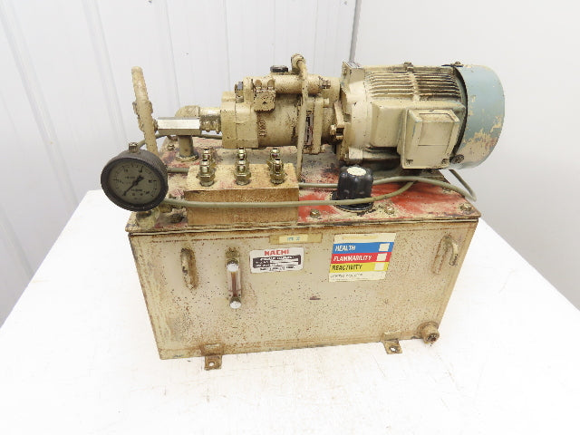 Nachi S-5484 Hydraulic Power Unit 1.5kW 1700 RPM 220V 3PH Star KNC-32 Lathe