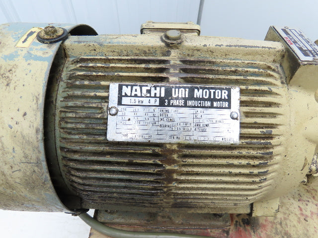 Nachi S-5484 Hydraulic Power Unit 1.5kW 1700 RPM 220V 3PH Star KNC-32 Lathe