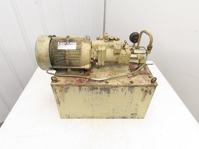Nachi S-5484 Hydraulic Power Unit 1.5kW 1700 RPM 220V 3PH Star KNC-32 Lathe