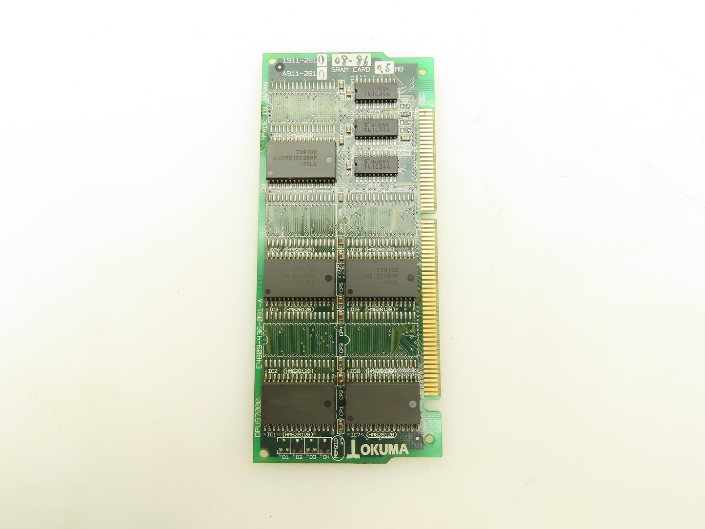 Okuma 1911-2810-08-86 Opus7000 SRAM Card 0.5MB
