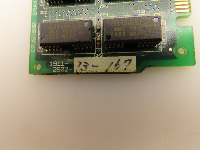 Okuma 1911-2802-13-167 Opus7000 DRAM Card 4MB