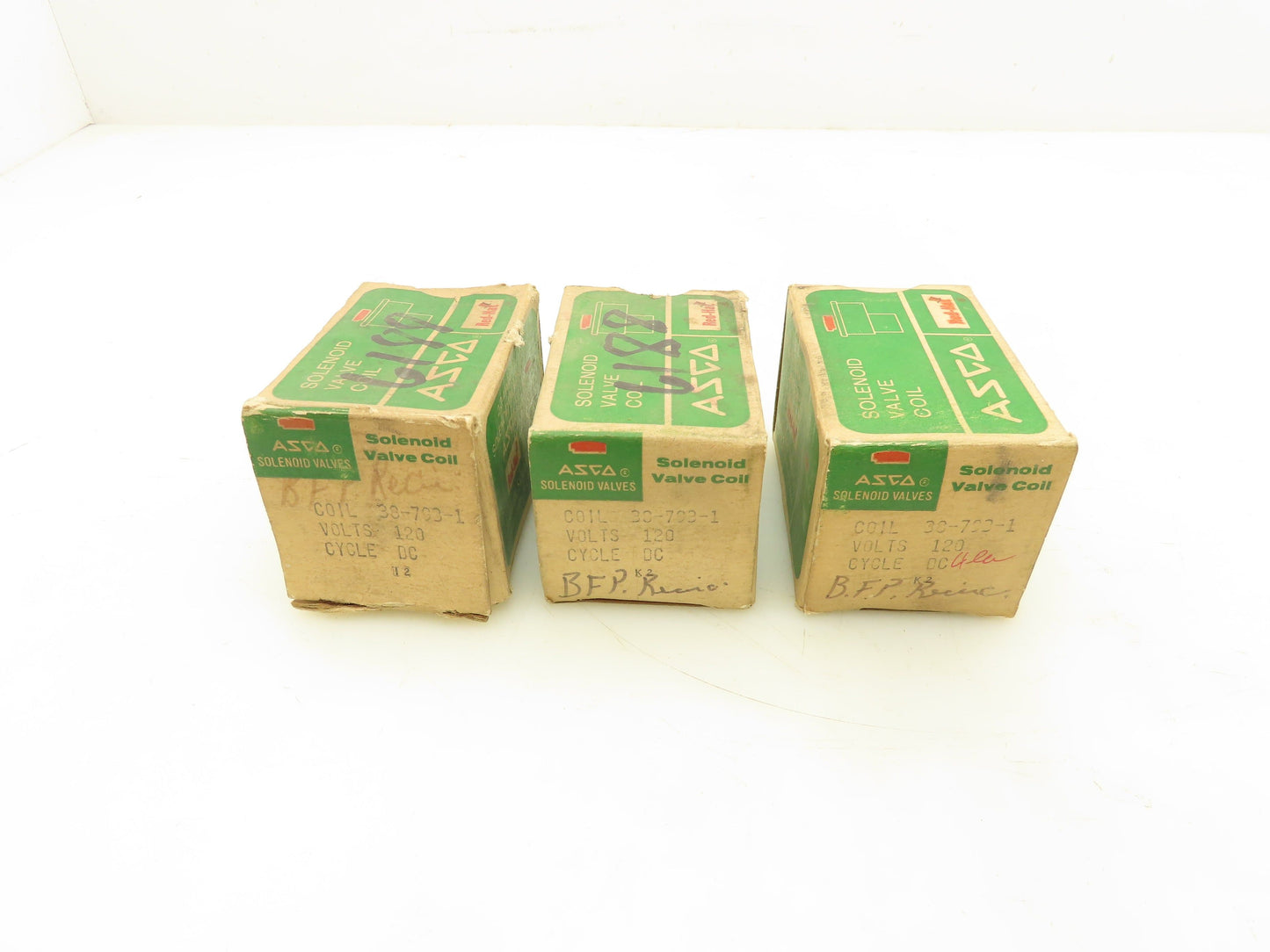 Asco 38-793-1 Red Hat Solenoid Valve Coil 115-120VAC Lot Of 3