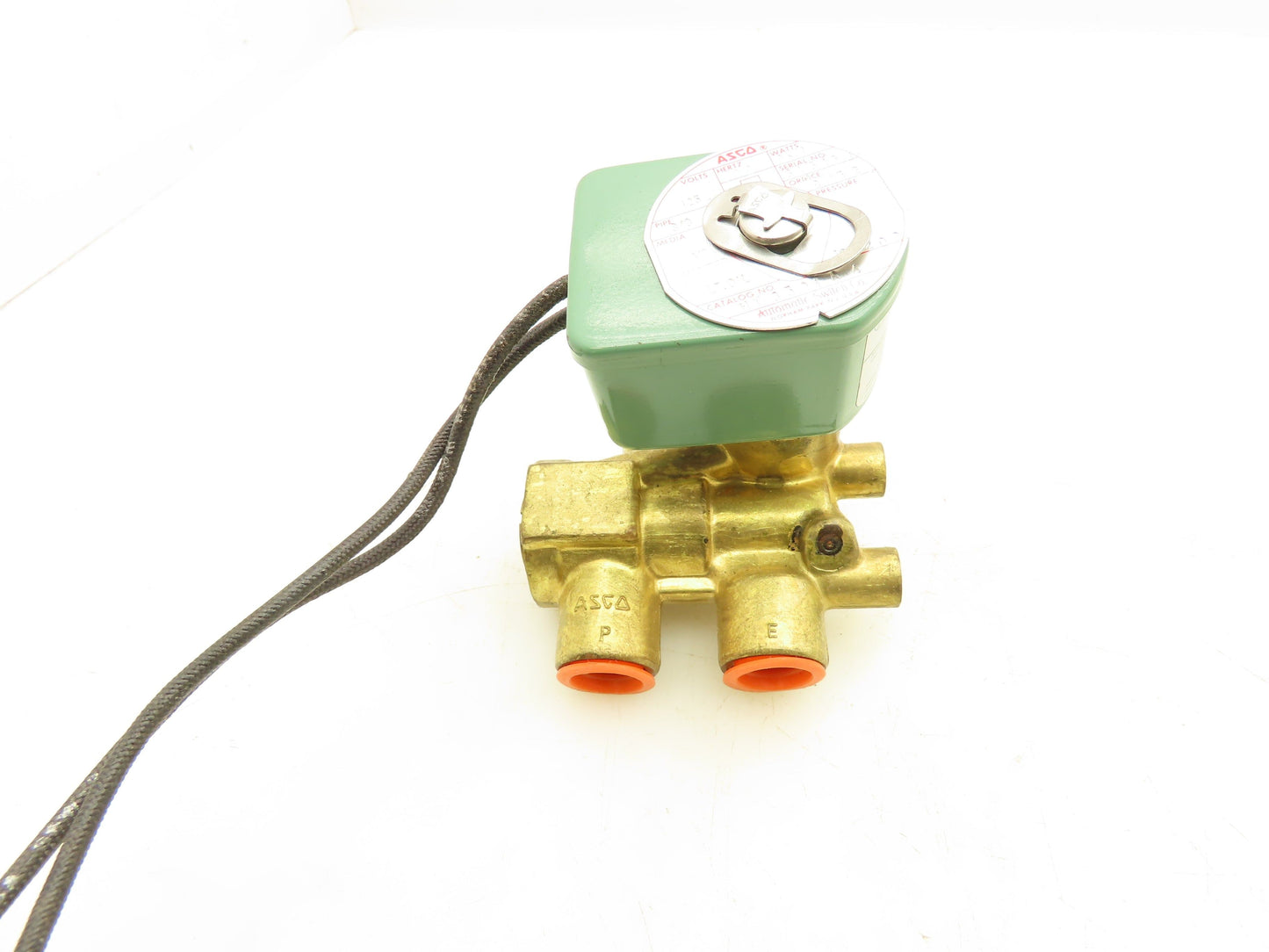 Asco HT8321A4 Solenoid Valve 125VDC 8.7W 3NO 3/8"NPT 9/32" Orifice 10-200PSI