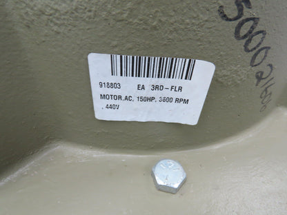 General Electric AC Motor 150Hp 440V 3Ph 3570RPM Frame L444VPZ20 Vertical Shaft