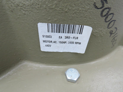 General Electric AC Motor 150Hp 440V 3Ph 3570RPM Frame L444VPZ20 Vertical Shaft