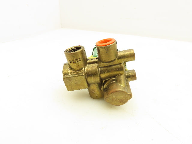 Asco HC8321A4 Red Hat Solenoid Valve 125DC 13.3W 10-200PSI 3 Way 3/8"NPT