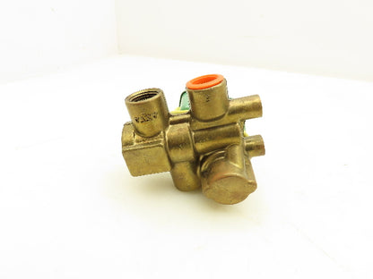 Asco HC8321A4 Red Hat Solenoid Valve 125DC 13.3W 10-200PSI 3 Way 3/8"NPT