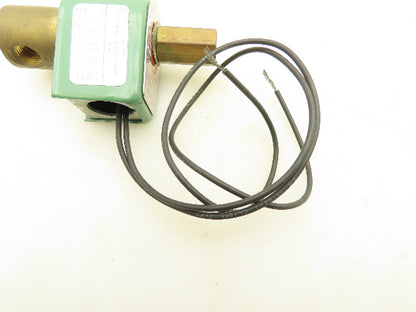 Asco 8314C54 Red Hat Solenoid Valve 120V 11W 90PSI 3NO 1/4"NPT 1/8" Orifice