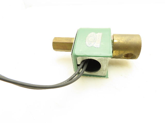 Asco 8314C54 Red Hat Solenoid Valve 120V 11W 90PSI 3NO 1/4"NPT 1/8" Orifice