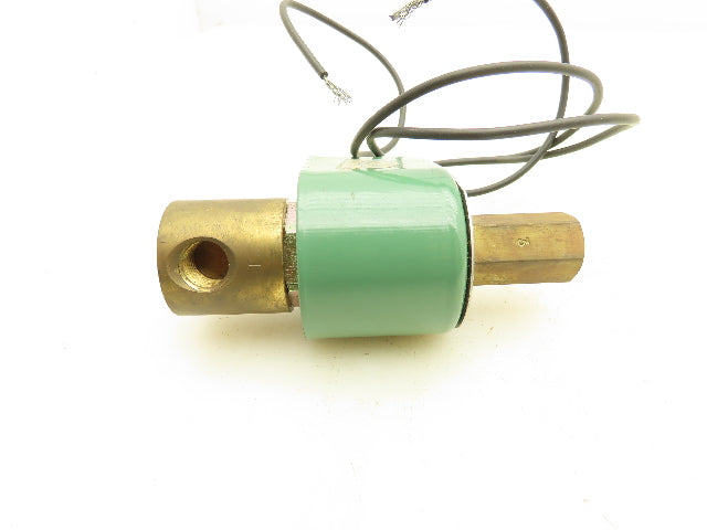 Asco 8314C54 Red Hat Solenoid Valve 120V 11W 90PSI 3NO 1/4"NPT 1/8" Orifice