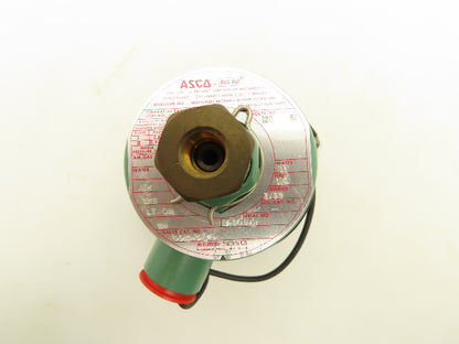 Asco 8314C26 Red Hat Solenoid Valve 120V 11W 125PSI 1/8"NPT 3/32"Orifice
