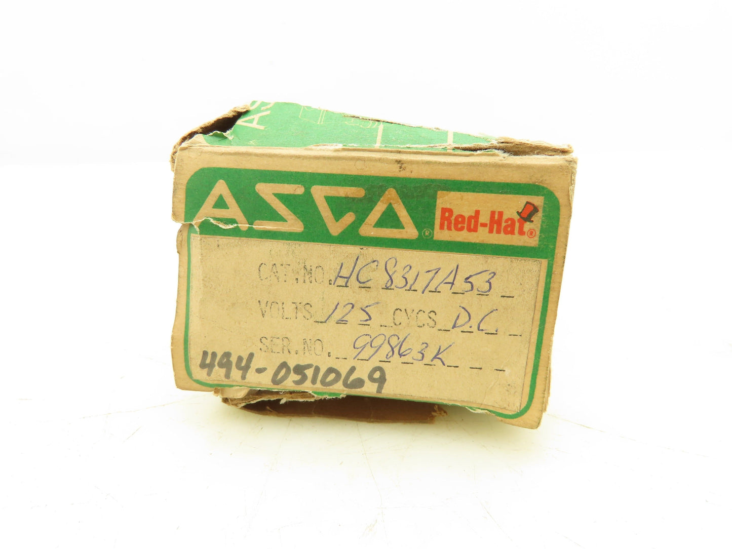 Asco HC8317A53 Red Hat Solenoid Valve 125V 17.4W 5-75PSI 1/4"NPT 3/32"Orifice