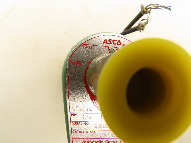 Asco HC8317A53 Red Hat Solenoid Valve 125V 17.4W 5-75PSI 1/4"NPT 3/32"Orifice