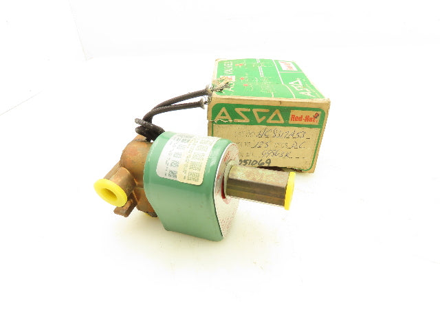 Asco HC8317A53 Red Hat Solenoid Valve 125V 17.4W 5-75PSI 1/4"NPT 3/32"Orifice
