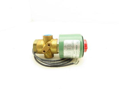 Asco 8320A188 Red Hat Solenoid Valve 120V 10.5W 3NC 45PSI 1/4"NPT 11/64"Orifice