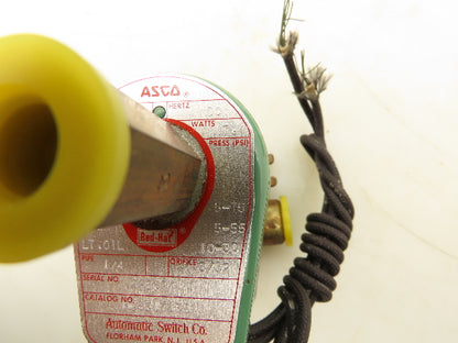 Asco 8317A35 Solenoid Valve 125V 17.4W 10-30PSI 3 Way 1/4"NPT 3/32"Orifice