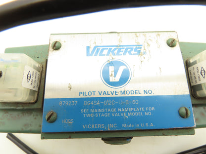Vickers DG4S4-012C-U-B-60 Hydraulic Directional Control Solenoid Valve 120V