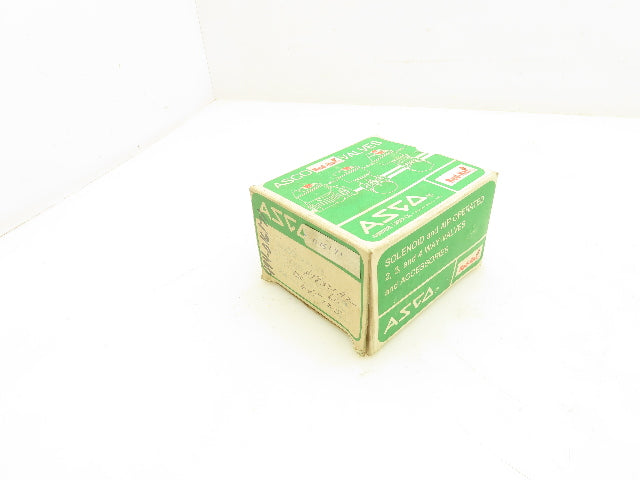 Asco 8321A2 Red Hat Solenoid Valve 3 Way 120V 6W 10-200PSI 3/8"NPT 9/32"Orifice