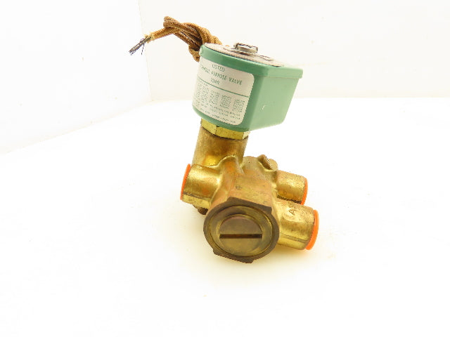 Asco 8321A2 Red Hat Solenoid Valve 3 Way 120V 6W 10-200PSI 3/8"NPT 9/32"Orifice