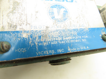 Vickers DG4S4-012C-U-B-60 Hydraulic Directional Control Solenoid Valve 120V