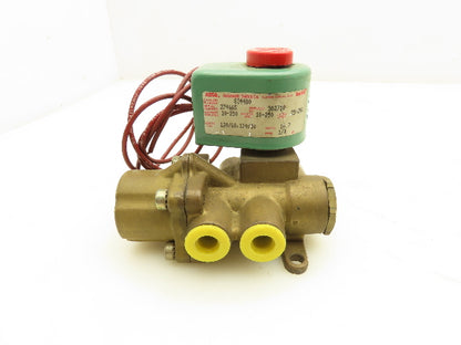 Asco 8344B0 Red Hat Solenoid Valve 3 Way 120V 16.7W 25-250PSI 1/4"NPT