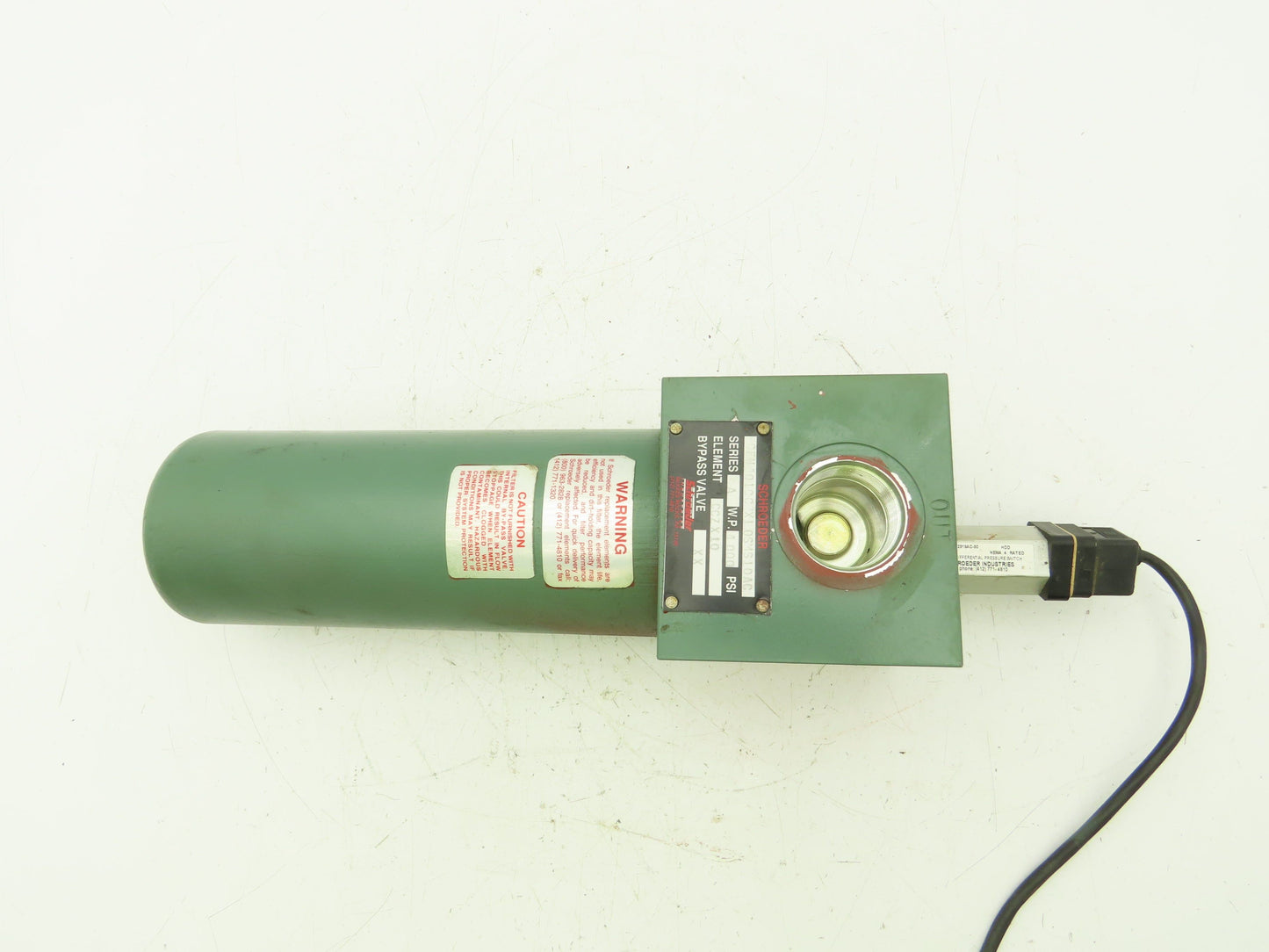 Schroeder CFN401CCZX10SMS10AC Hydraulic Pressure Filter w/Sensor Switch