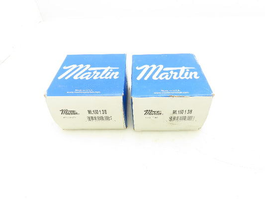 Martin ML 150 1 3/8 Jaw Coupling Hub Straight Jaw 1.375" Bore Finished Steel Lot Of 2