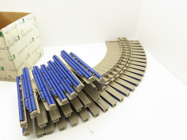 Habasit C0882 TableTop Chain Roller Top Accumulating Conveyor Belt 10"x 5'