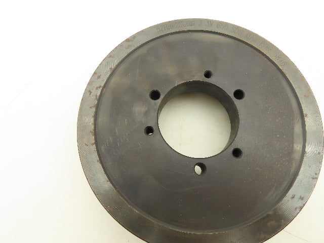 Martin 33V650SDS QD Sheave Bushed Bore 3 Groove 3V Belt 6.45"Pitch 6.5"OD
