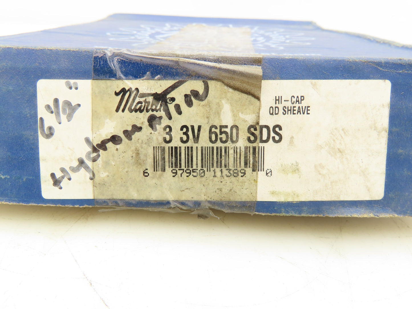 Martin 33V650SDS QD Sheave Bushed Bore 3 Groove 3V Belt 6.45"Pitch 6.5"OD