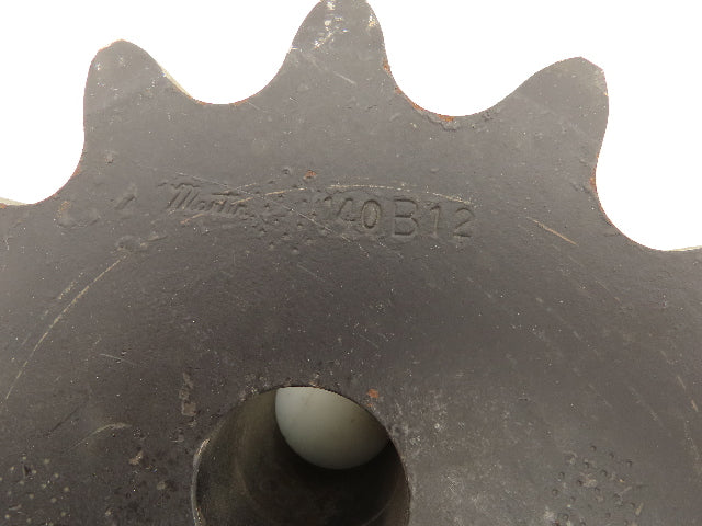 Martin 140B12 Sprocket # 140 12T B Hub 1-1/2" Bore Non Hardened Teeth