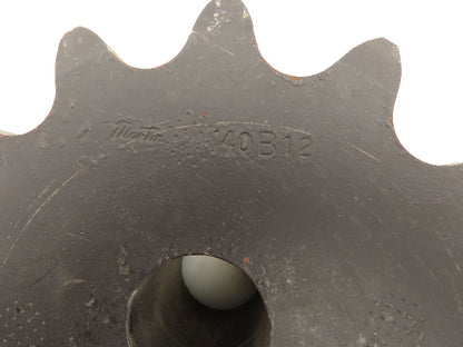 Martin 140B12 Sprocket # 140 12T B Hub 1-1/2" Bore Non Hardened Teeth
