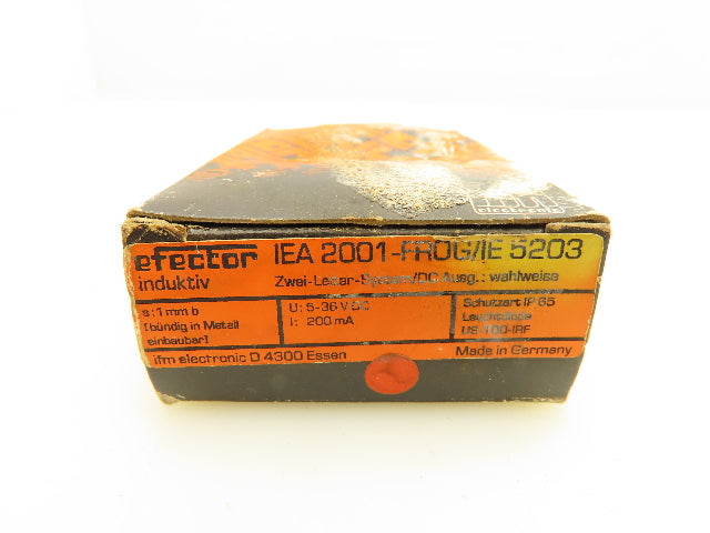 IFM Efector IEA 2001-FROG/IE 5203 Inductive Proximity Sensor