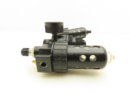 Parker 16L12BE/06F22AC Compressed Air Line Filter Regulator Lubricator 3pc Combo