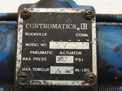 Contromatics 200SR Pneumatic Valve Actuator Spring Return 120 PSI 110 In/Lb