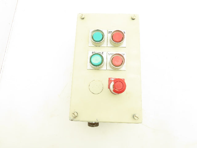 Hoffman 5 Pushbutton Operator Control Station Enclosure Micro Switch PWP On/Off