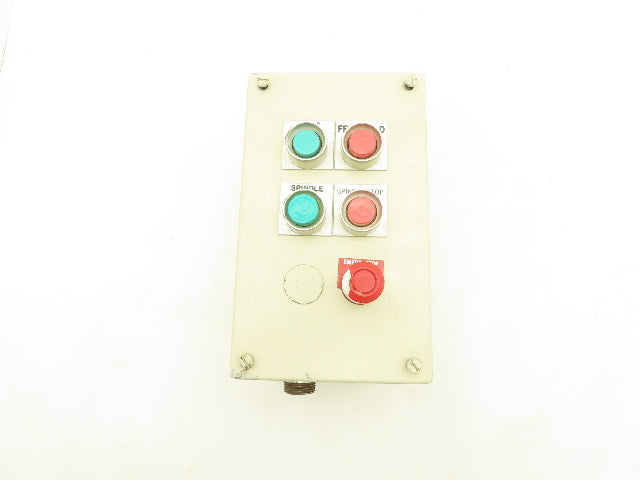 Hoffman 5 Pushbutton Operator Control Station Enclosure Micro Switch P ...