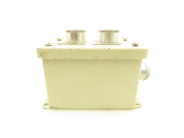 Hoffman 2 Pushbutton Control Station Enclosure Micro Switch PWP12  Lot of 2