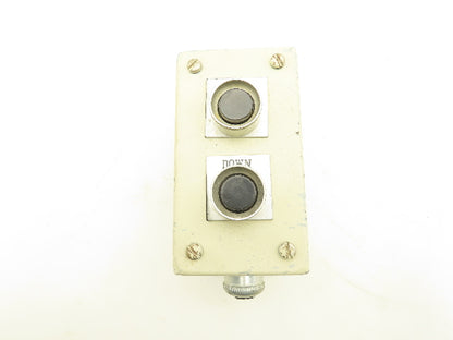 Hoffman 2 Pushbutton Control Station Enclosure Micro Switch PWP12  Lot of 2