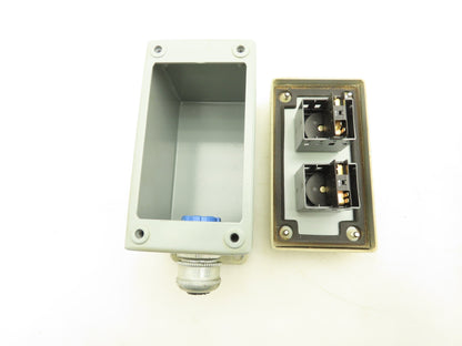 Hoffman 2 Pushbutton Control Station Enclosure Micro Switch PWP12  Lot of 2
