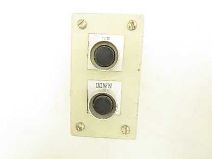 Hoffman 2 Pushbutton Control Station Enclosure Micro Switch PWP12  Lot of 2