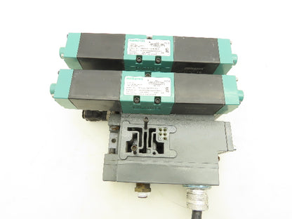 Numatics MK15 Pneumatic Solenoid Valve 3-Pos 24VDC Flexiblock 3-Station Manifold