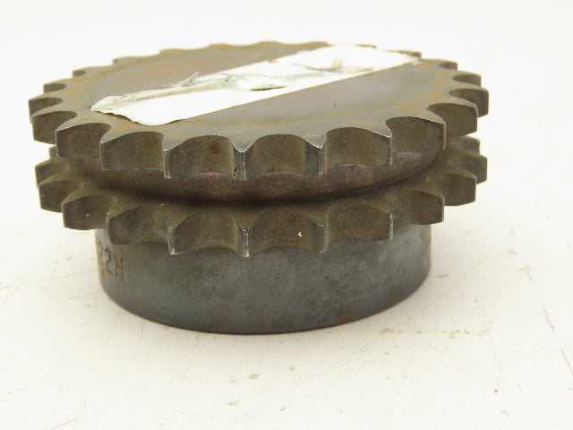 Martin D40B22H Double Roller Sprocket 22 Teeth 0.625" Bore B Hub Steel